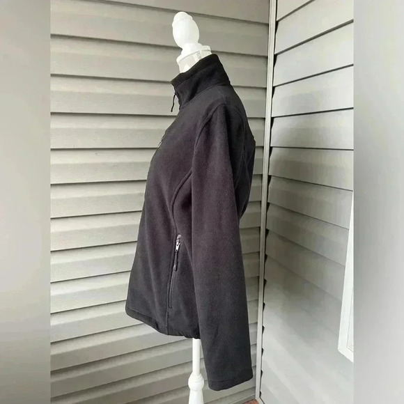 London Fog Men's Full Zip Fleece Black Jacket Sz M - Picture 2 of 9